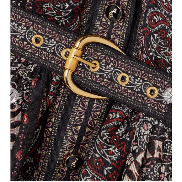Zimmermann Matchmaker Paisley Print Belted Mini Dress - Picture 2 of 6